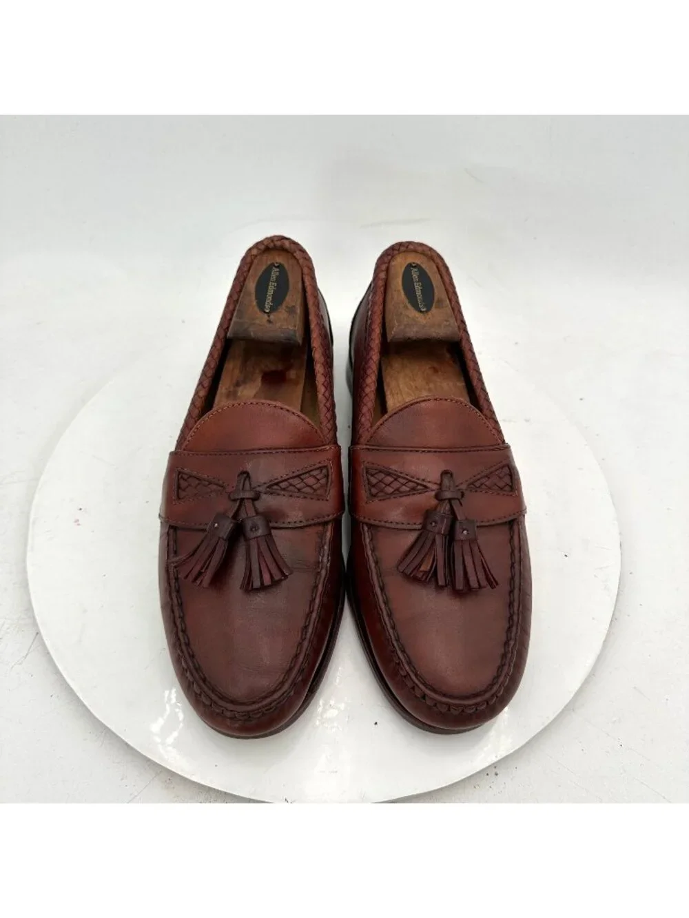 Allen Edmonds Maxfield Men Sz 7E Brown Leather Tassel Loafer Dress Shoes